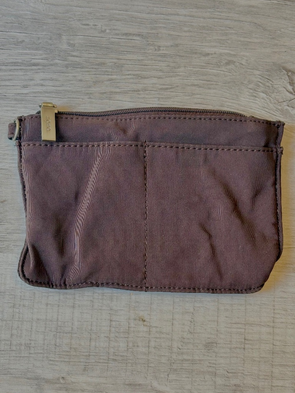 Hobo International Wallet Coin Purse Zip Around ID Card Holder Brown Y2K Retro